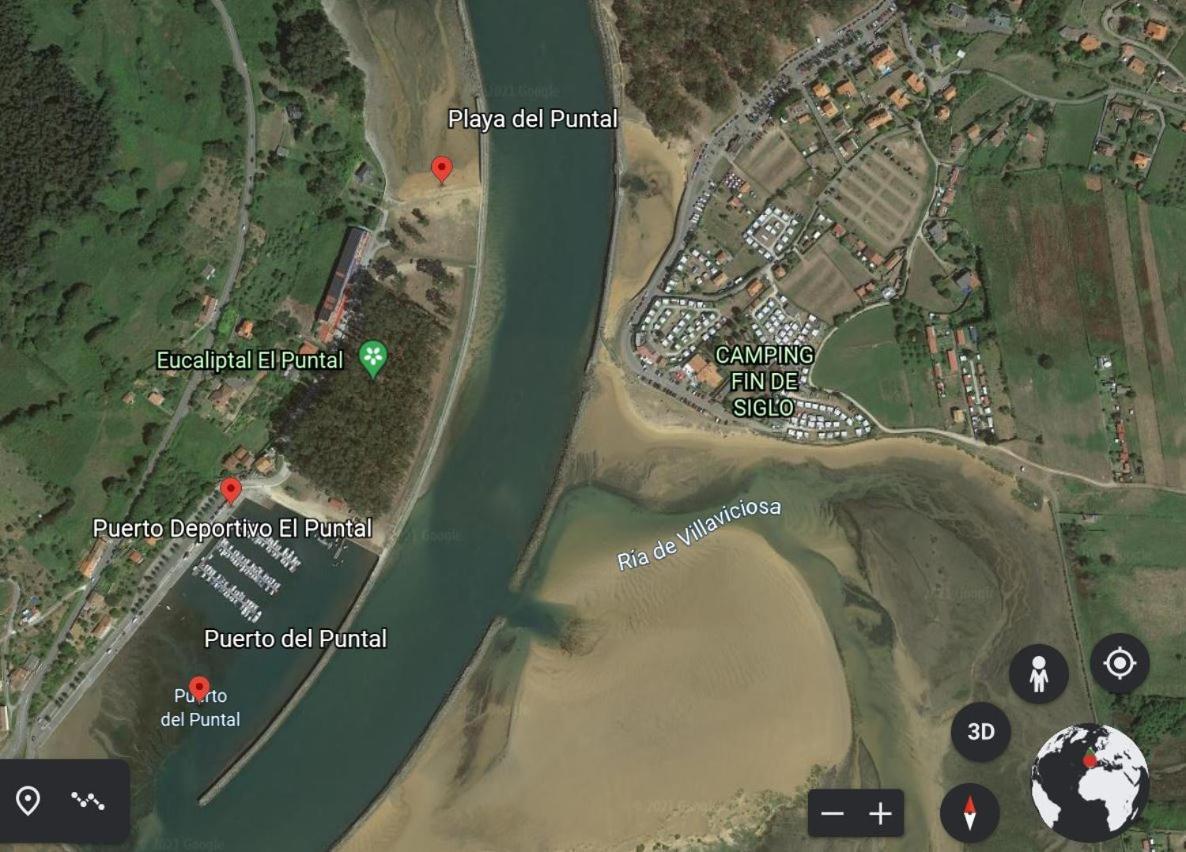 Playa Del Puntal Villaviciosa Asturias Lujo Primera Linea Playa Exterior foto