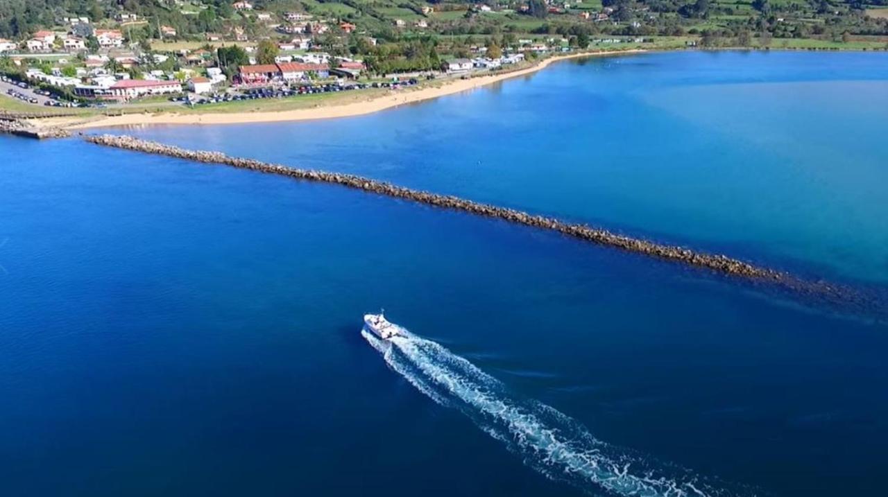 Playa Del Puntal Villaviciosa Asturias Lujo Primera Linea Playa Exterior foto