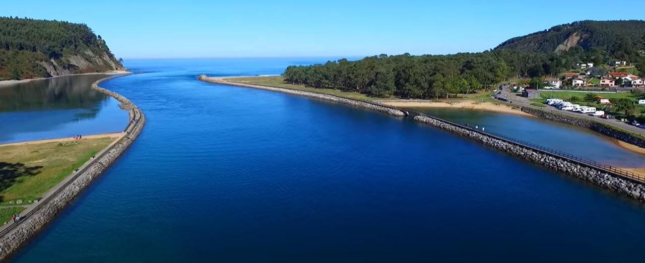 Playa Del Puntal Villaviciosa Asturias Lujo Primera Linea Playa Exterior foto