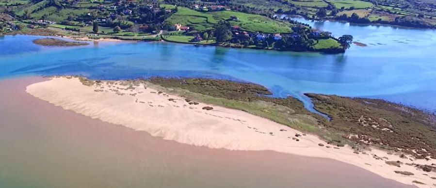 Playa Del Puntal Villaviciosa Asturias Lujo Primera Linea Playa Exterior foto